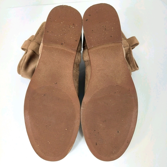 SO TAN SUEDED SLOUCH ANKLE BOOTIES SZ 9 - Picture 10 of 12
